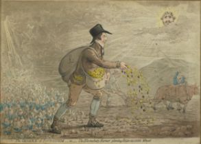 After James Gillray - The Generae of Patriotism or The Bloomsbury Farmer planting Bedfordshire