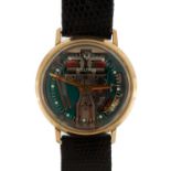 Bulova Accutron, gentlemen's 10ct gold filled wristwatch, 34mm in diameter
