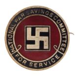 Military interest National War Savings Committee for Service enamel badge