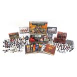 Large collection of Warhammer figures, accessories and magazines, some with boxes including