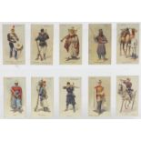 Collection of cigarette cards arranged in five albums including Player's Highland Regiments