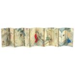 Chinese folding book depicting erotic scenes