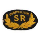 Southern Rail Inspector cloth patch, 8cm wide