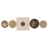 19th century and later American coinage including 1857 one dime, 1922 dollar and three half dollars,