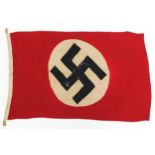 German military World War II Nazi party flag, stamped Gosch, 135cm x 80cm