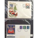 Collection of British first day covers arranged in five albums