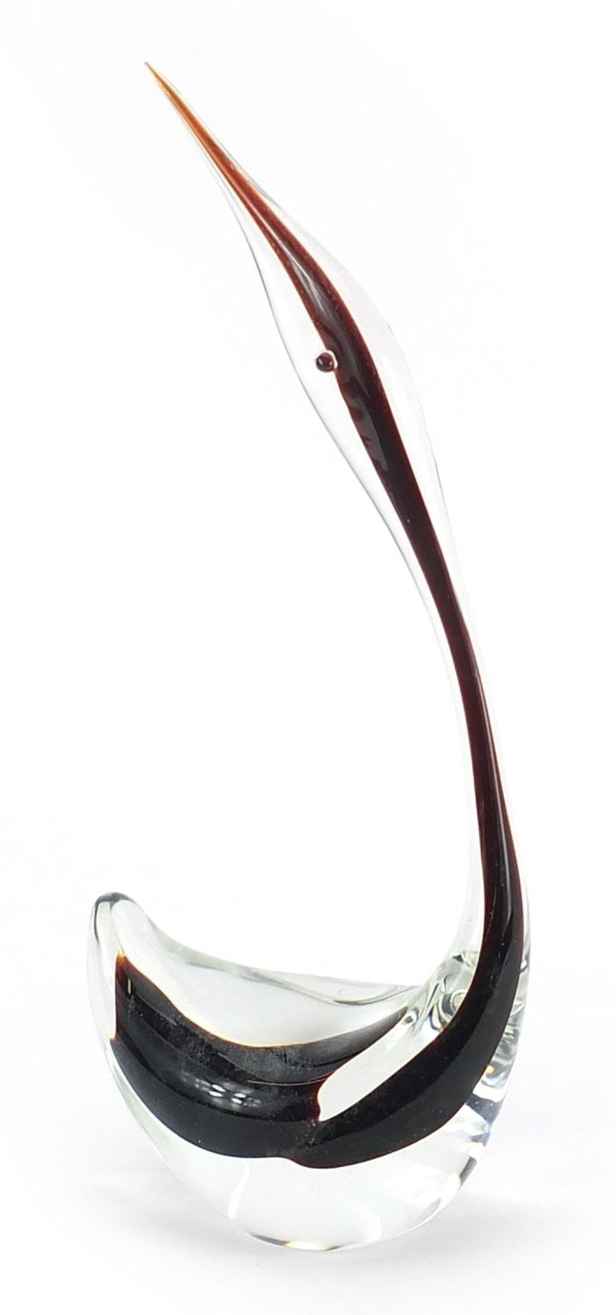 Large Murano glass bird, 38cm high