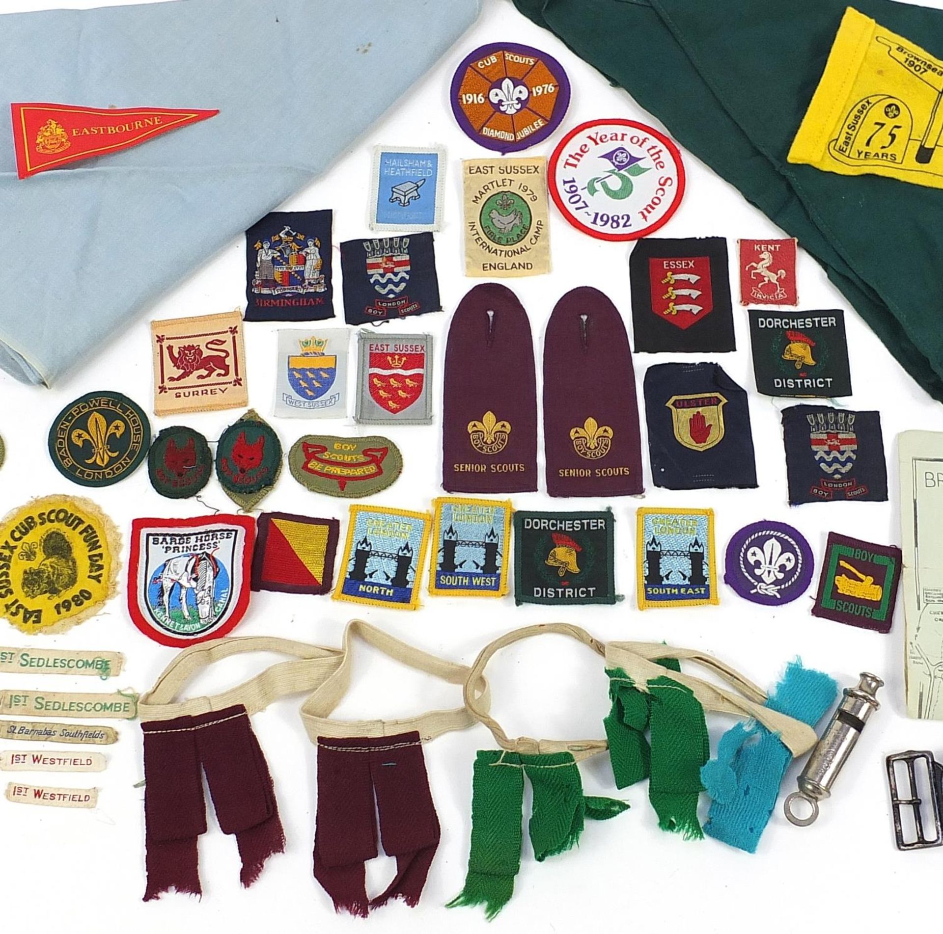 Boy Scouts collectables including badges, buckle and whistle - Image 3 of 5