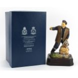 Ashmore for Worcester porcelain commemorative military figure raised on a wooden plinth base, A