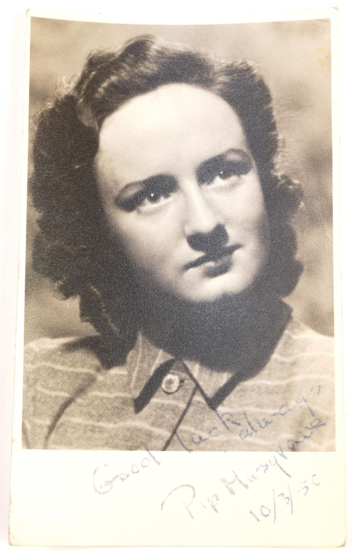 Vintage autographed photographs of female film stars including Blossom, Peggy Naylor, Muriel - Bild 4 aus 8