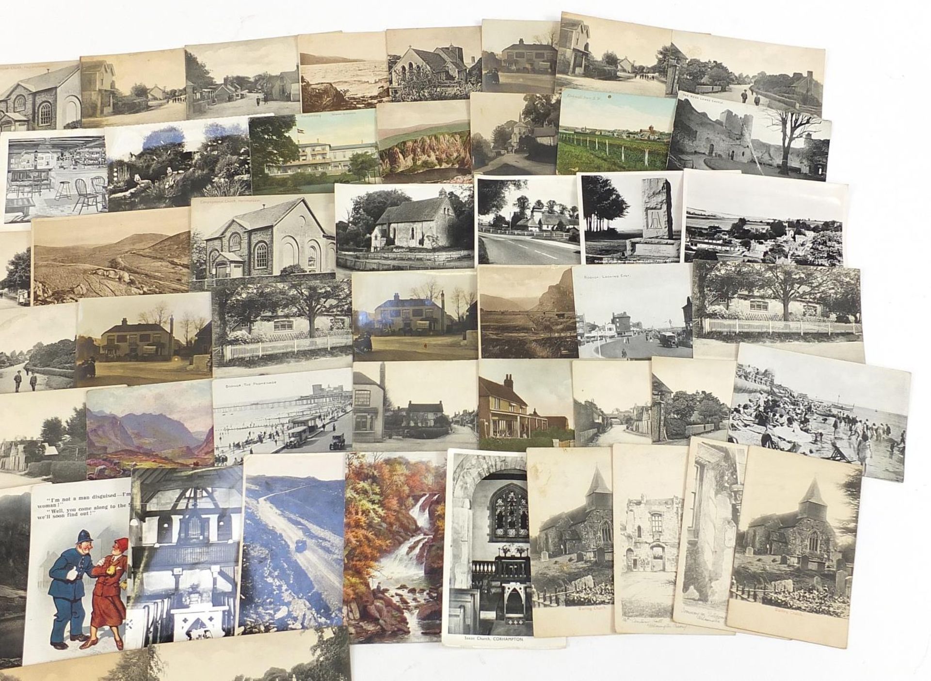 Social history, topographical and comical postcards including rural, photographic and Donald McGill - Bild 3 aus 3