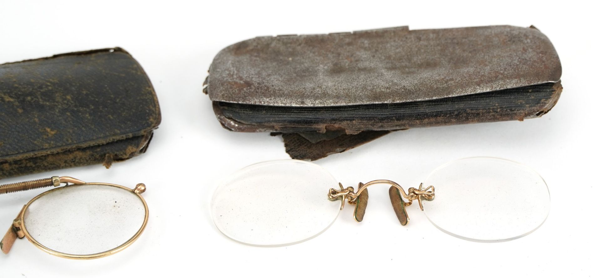 Three pairs of steel cased vintage spectacles including Dollond & Aitchison established 1750, the - Image 3 of 4