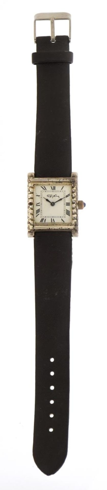 Roy King silver wristwatch, London 1975, 24mm wide - Image 2 of 4