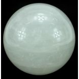 Large rock crystal ball, approximately 14cm in diameter