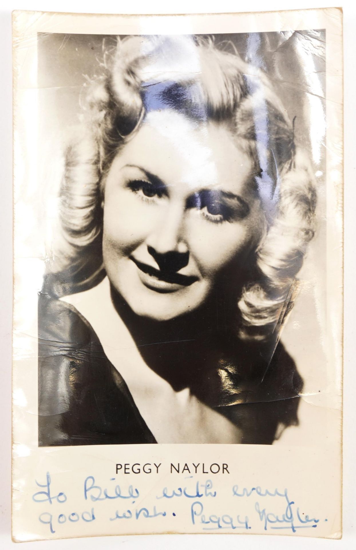 Vintage autographed photographs of female film stars including Blossom, Peggy Naylor, Muriel - Bild 7 aus 8
