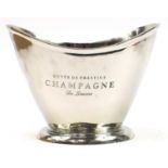 Du Louvois style Champagne ice bucket with twin handles, 35.5cm wide