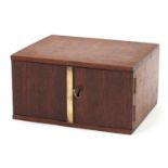 Mahogany eight drawer coin collector's chest, 11cm H x 21cm W x 17cm D