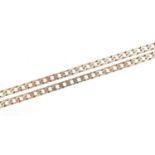 925 silver curb link necklace, 48cm in length, 20.1g