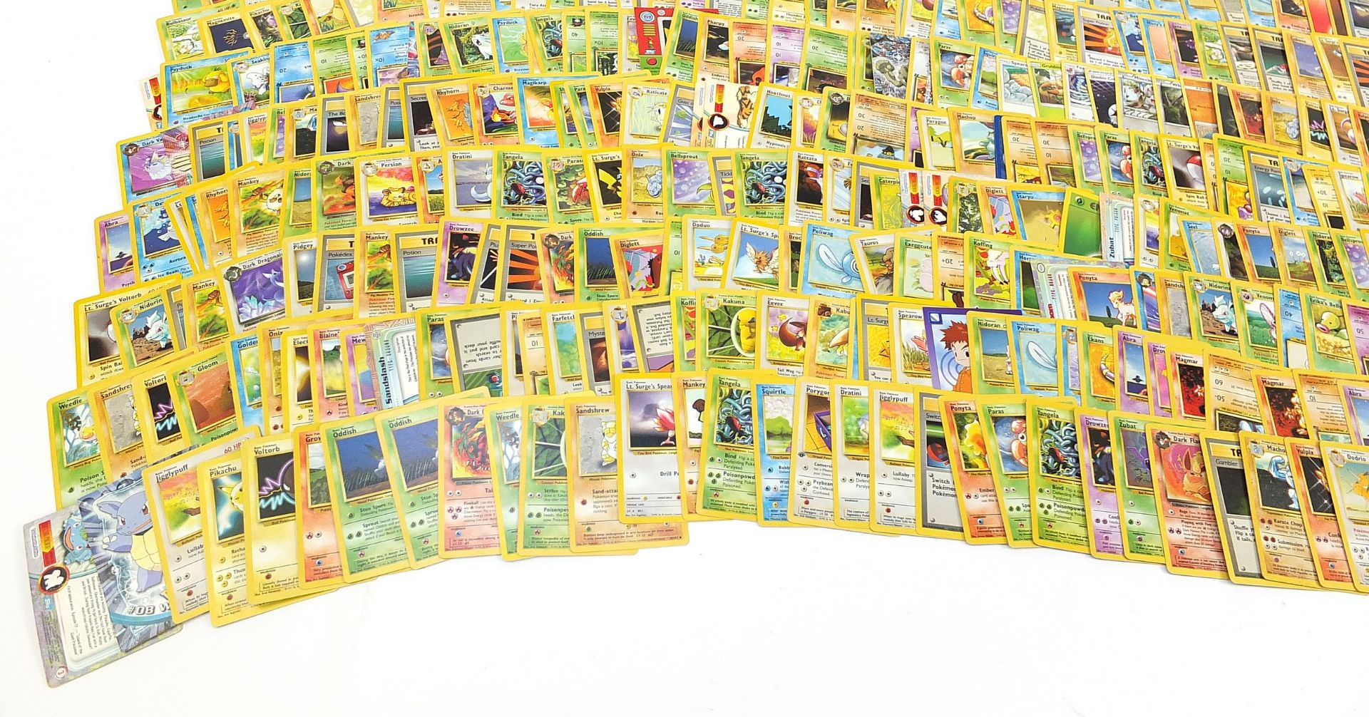 Collection of Pokemon trade cards including some original base set and Dark series - Image 5 of 6