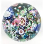 19th century Clichy millefiori glass paperweight, approximately 4.5cm in diameter