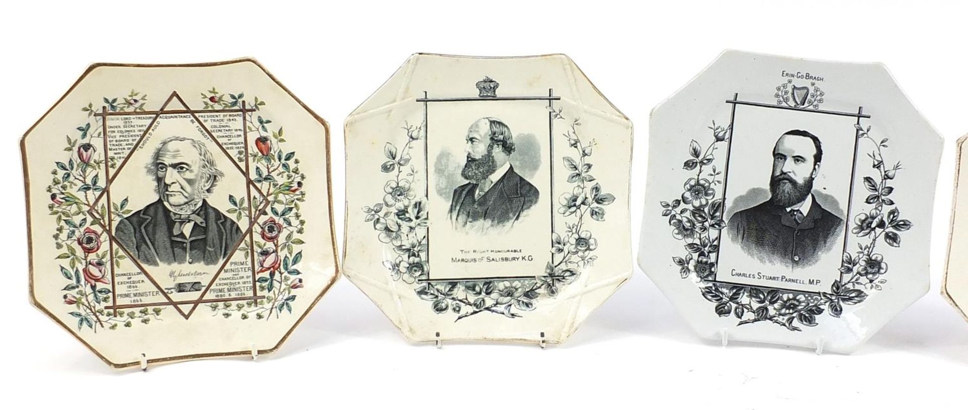 Five political interest commemorative plates including Charles Stuart Parnell and The Right - Image 2 of 5