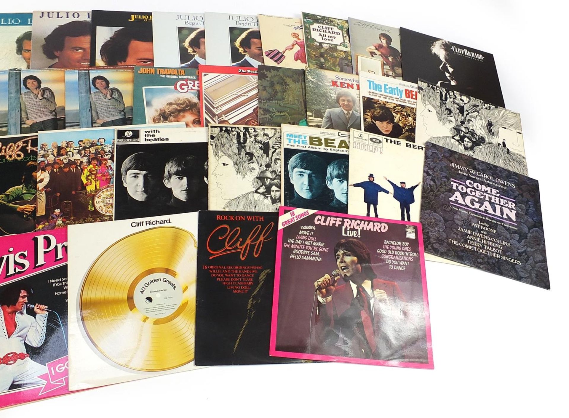 Vinyl LP records including The Beatles, Elvis Presley, Cliff Richard and Tom Jones - Image 3 of 3