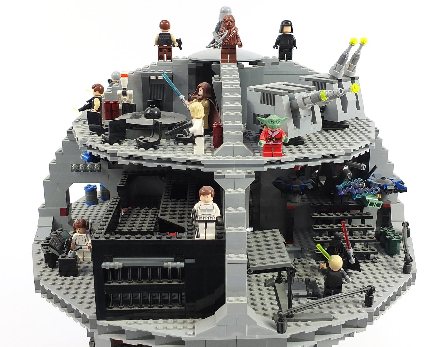 Completed Lego Star Wars Death Star with instructions no 10188, 41cm high - Image 5 of 7