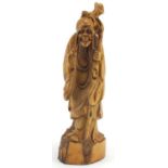 Chinese root carving of an elder, 39cm high