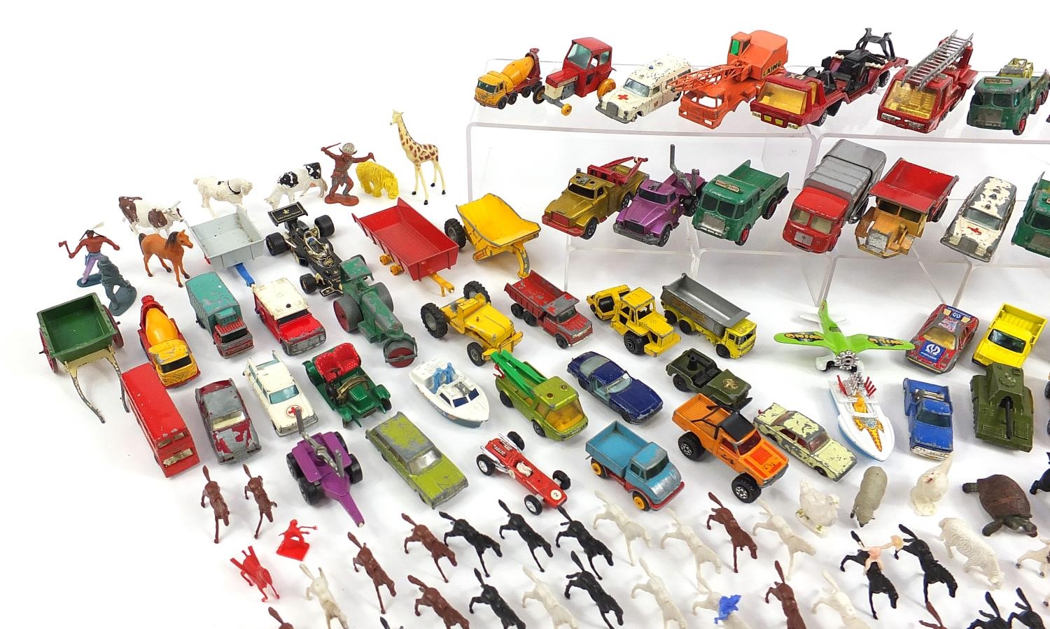 Vintage and later diecast vehicles and plastic farmyard animals including Lesney by Matchbox - Image 2 of 5