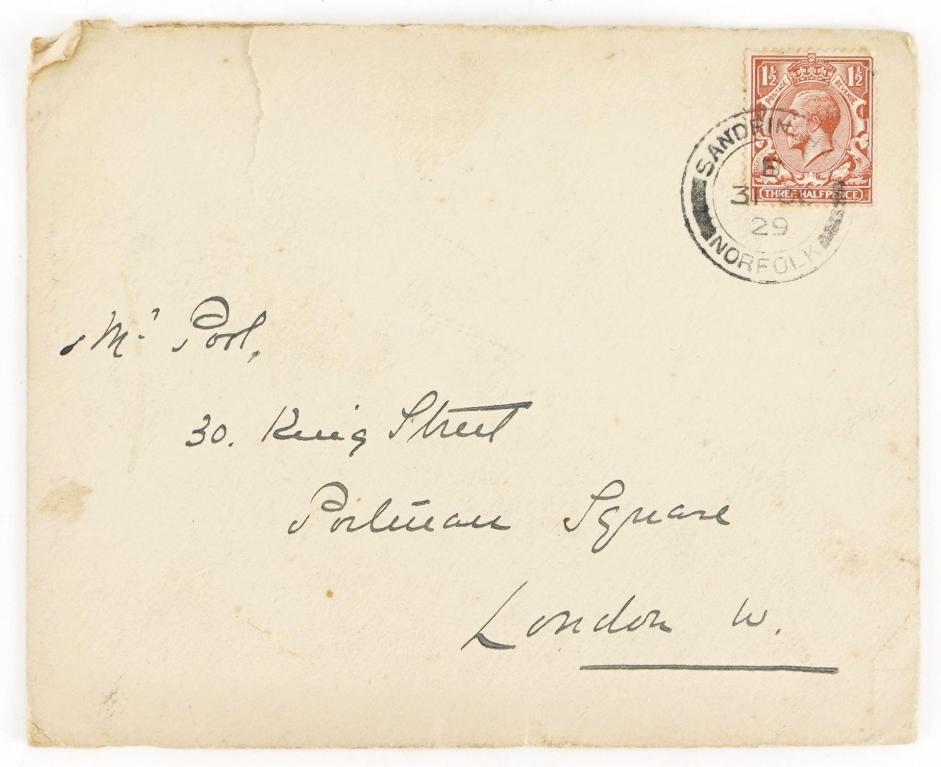 Queen Elizabeth II interest letter cards for 1929 and 1930 from the Sandringham Norfolk Estate to Mr - Image 4 of 5