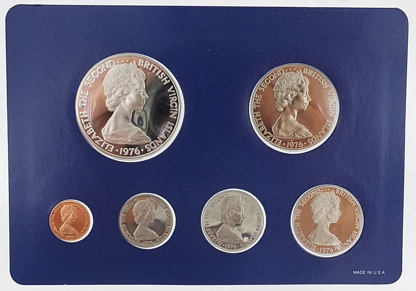 Three proof coin sets by The Franklin Mint comprising two from the British Virgin Islands dates 1973 - Bild 5 aus 7