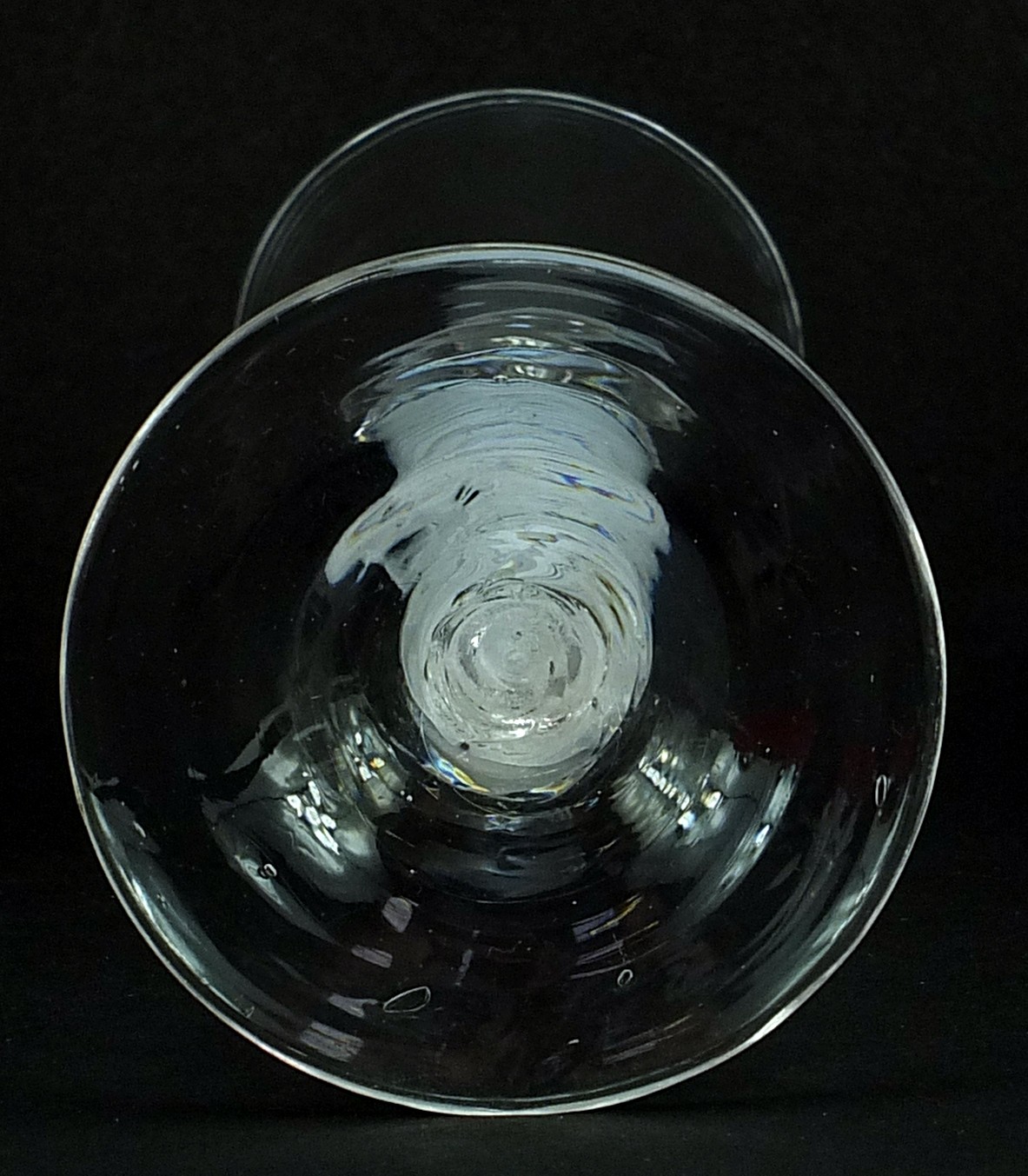 18th century wine glass with multiple opaque twist stem, 19cm high - Bild 3 aus 3