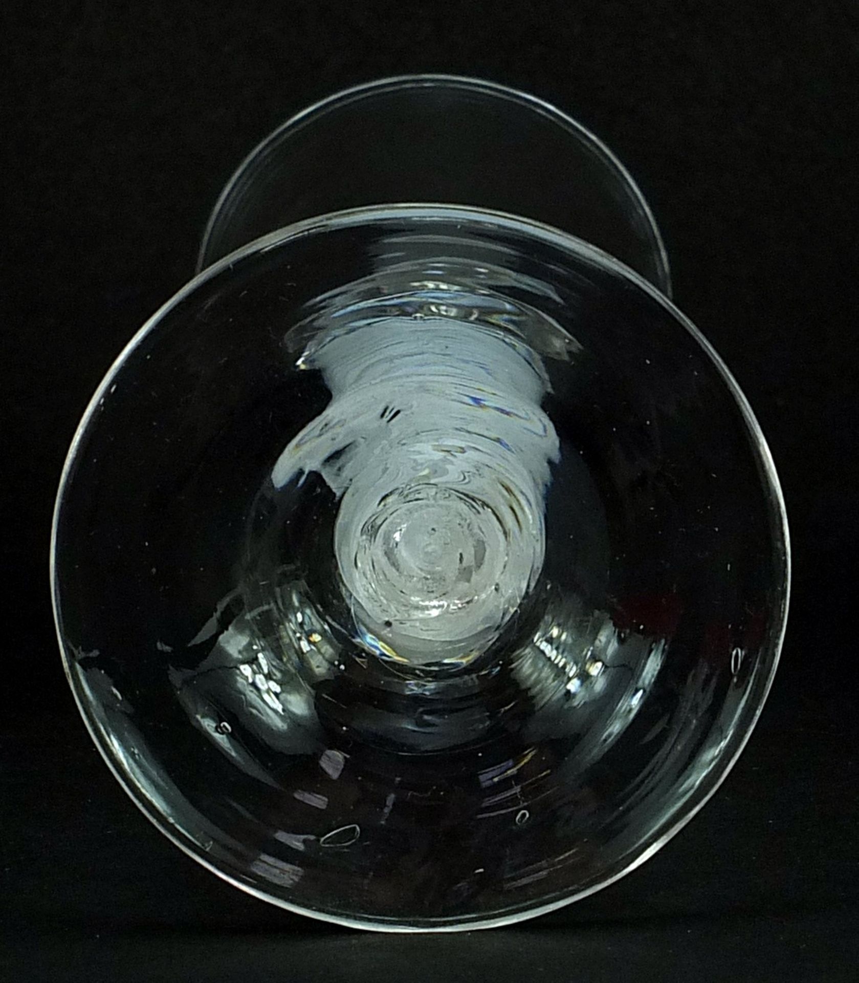 18th century wine glass with multiple opaque twist stem, 19cm high - Image 3 of 3