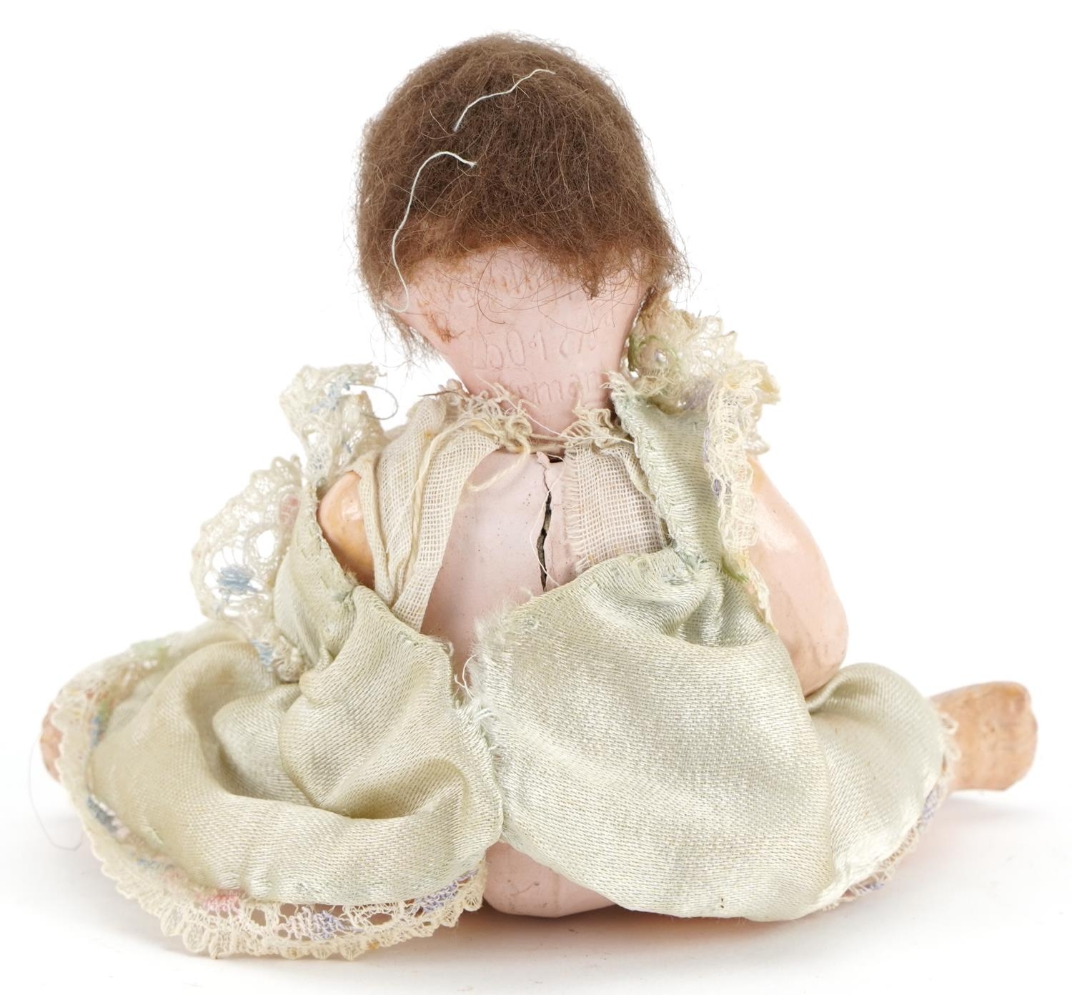 Heubach Koppelsdorf miniature bisque headed baby doll with open mouth and opening and closing - Image 2 of 3