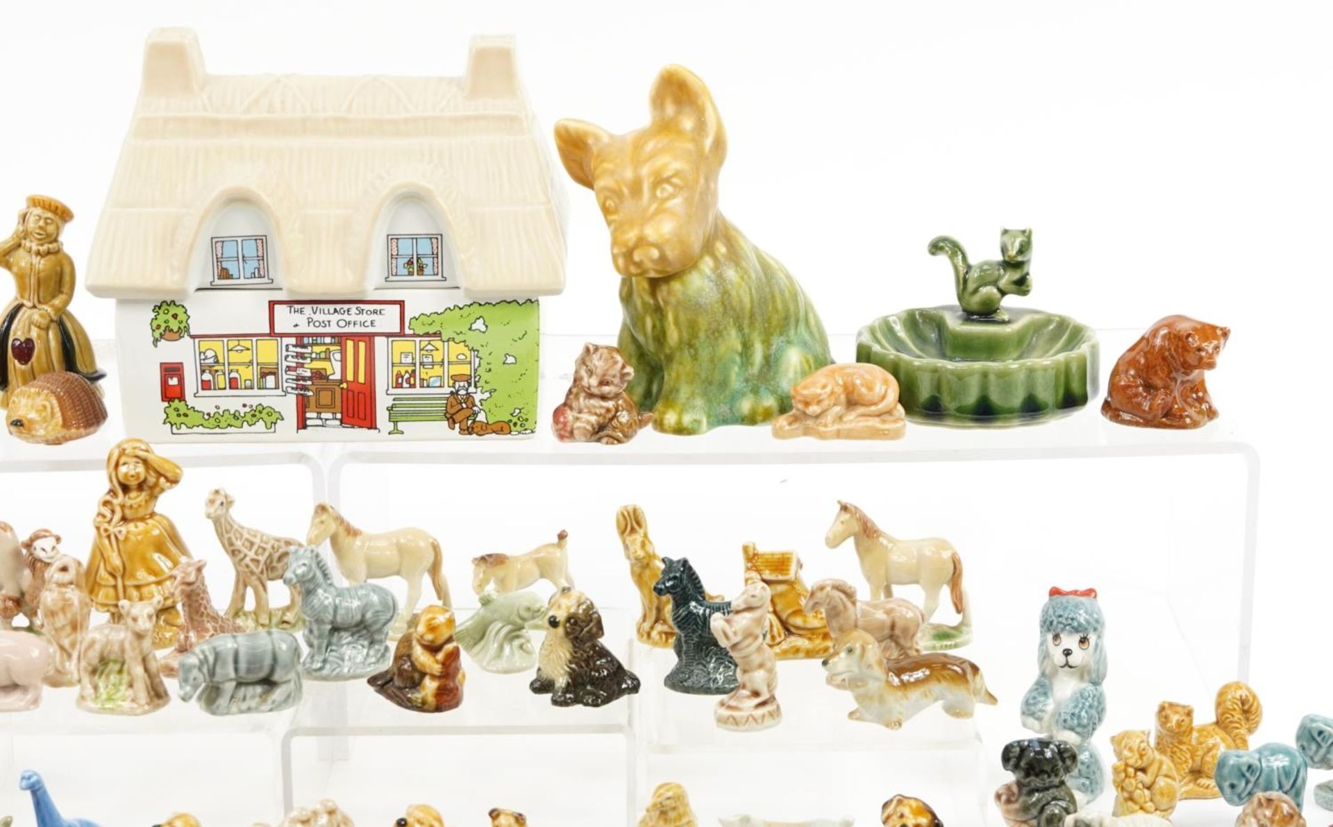 Large collection of Wade Whimseys, figures and Post Office butter dish, the largest 15cm wide - Image 3 of 5