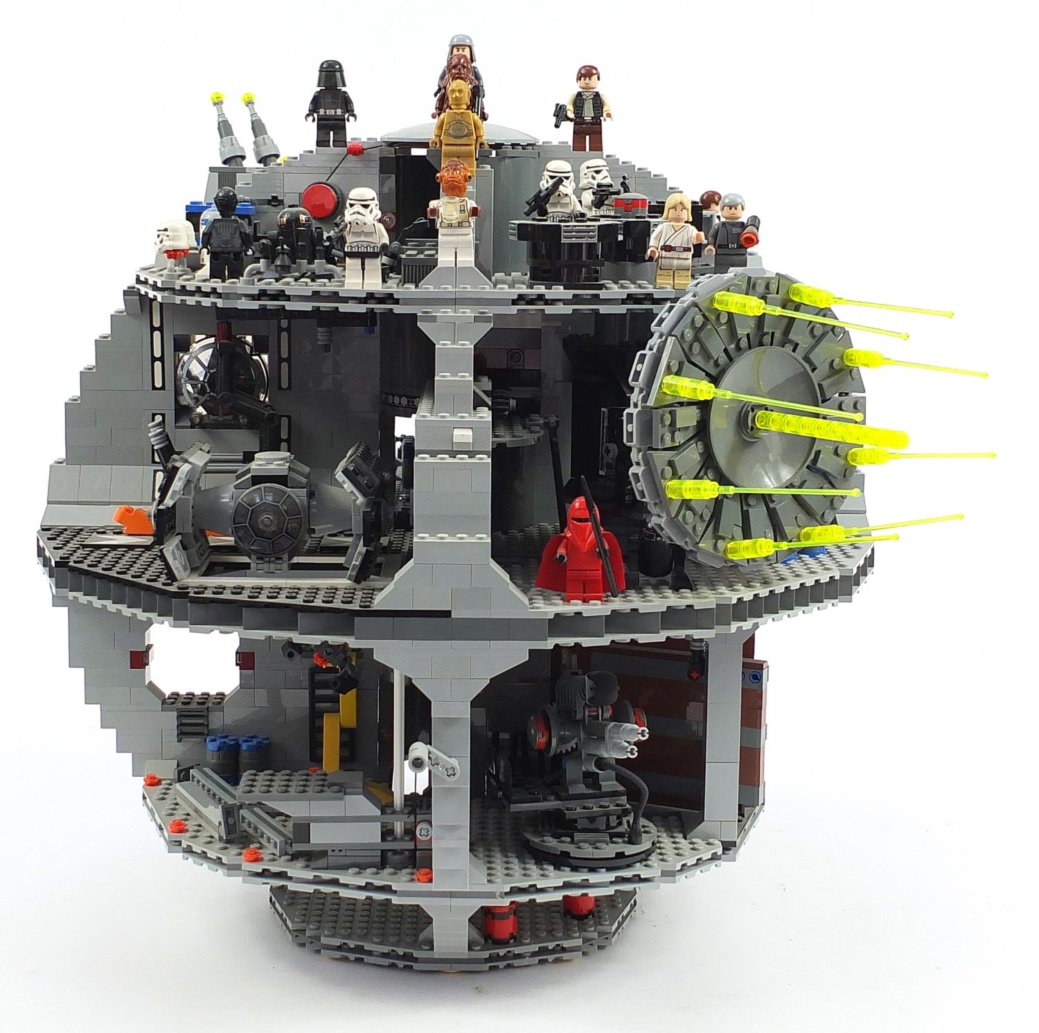 Completed Lego Star Wars Death Star with instructions no 10188, 41cm high - Image 2 of 7