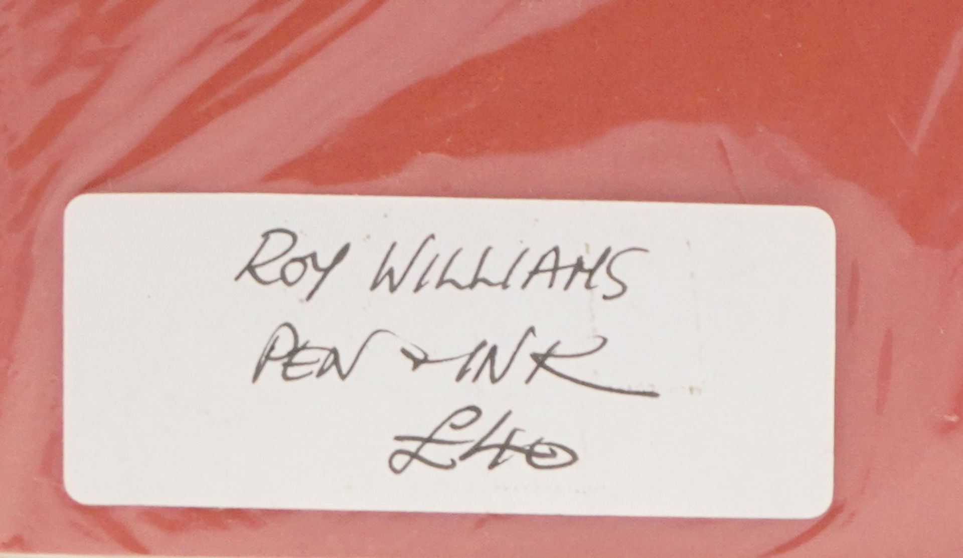 Karel Lek - Roy Williams & Ian Royle, two Welsh pen and ink drawings, each mounted, unframed, the - Bild 5 aus 14