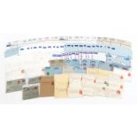 Selection of registered aerogramme/newspaper wrappers