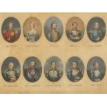 After Thomas Baxter - The Allied Sovereigns and The Commanders of their Forces, 19th century print