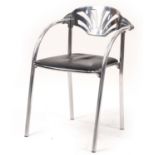 Studio Simonetti, Art Deco design chrome Rimini chair, 77cm high