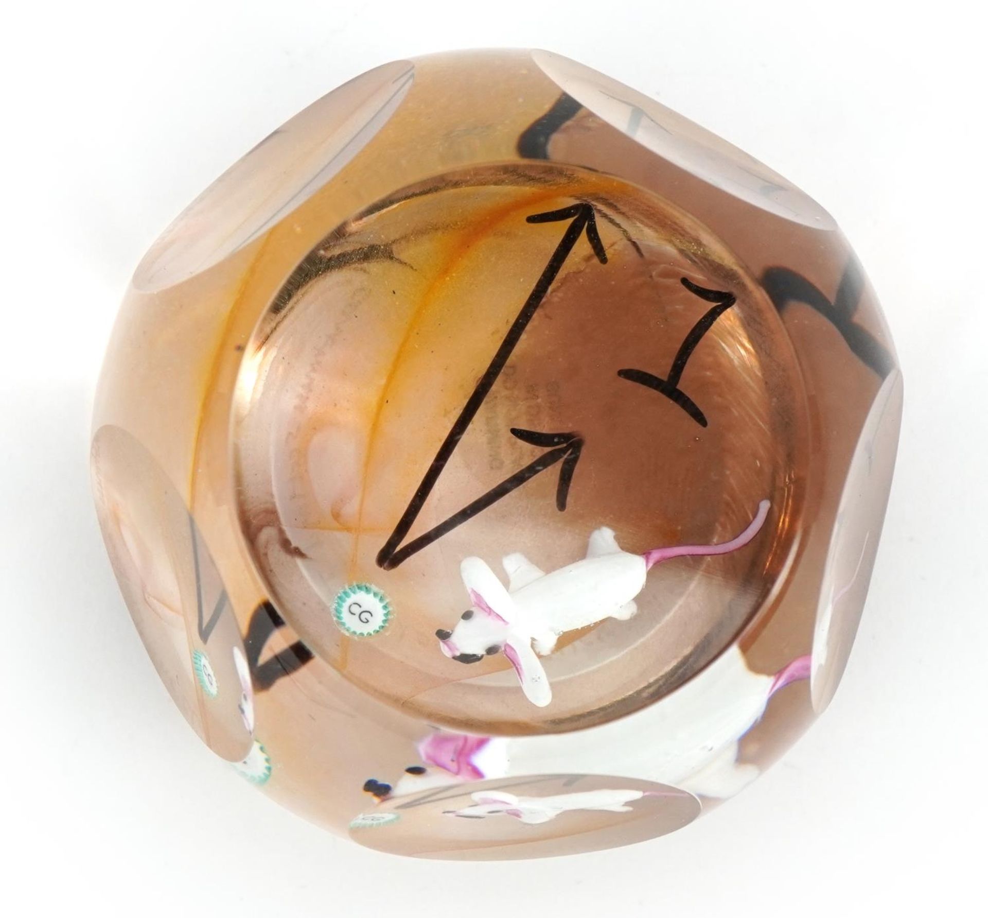 Sarah Peterson for Caithness Glass, The Clock Struck One paperweight with box and certificate, - Image 2 of 6