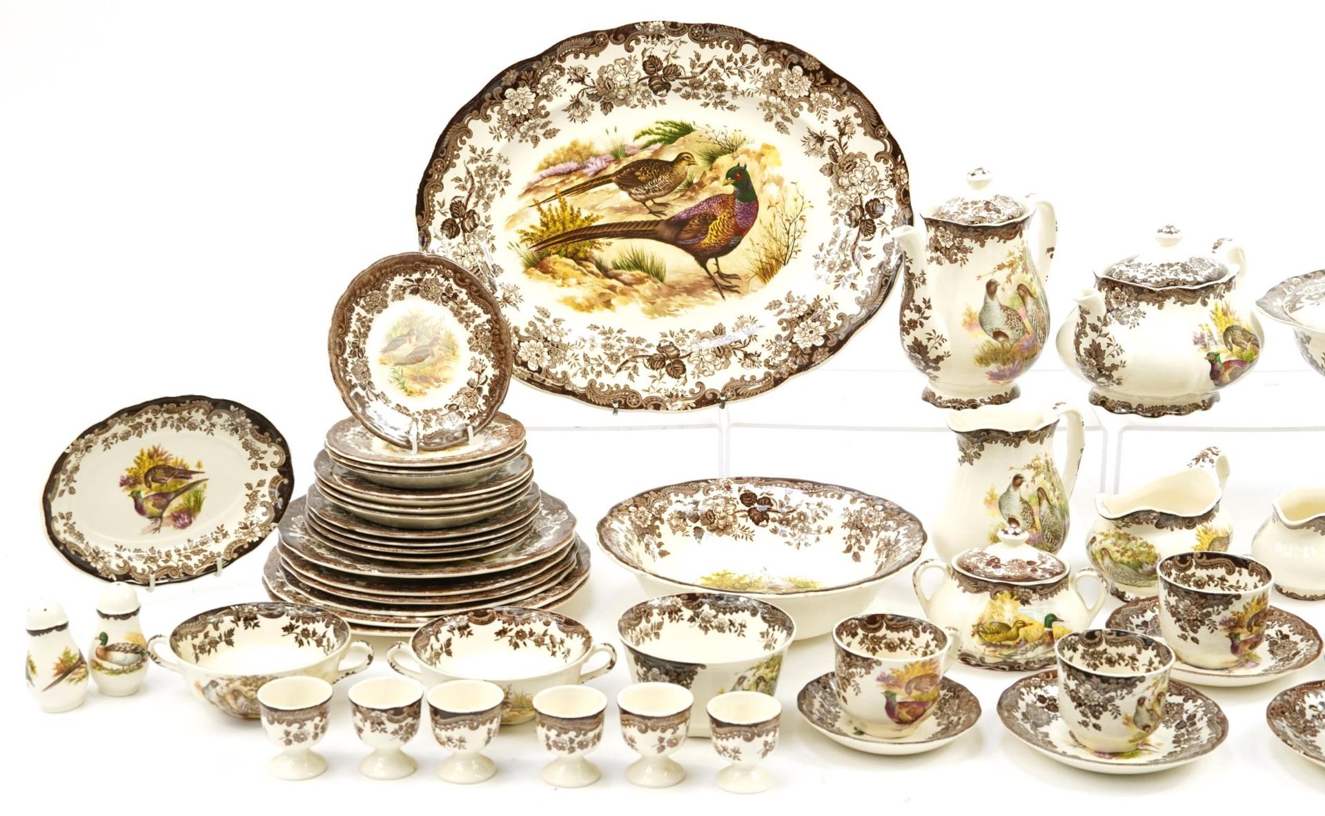 Palissy for The Royal Worcester Group Game Series dinner, tea and coffee ware including teapot, - Image 2 of 3