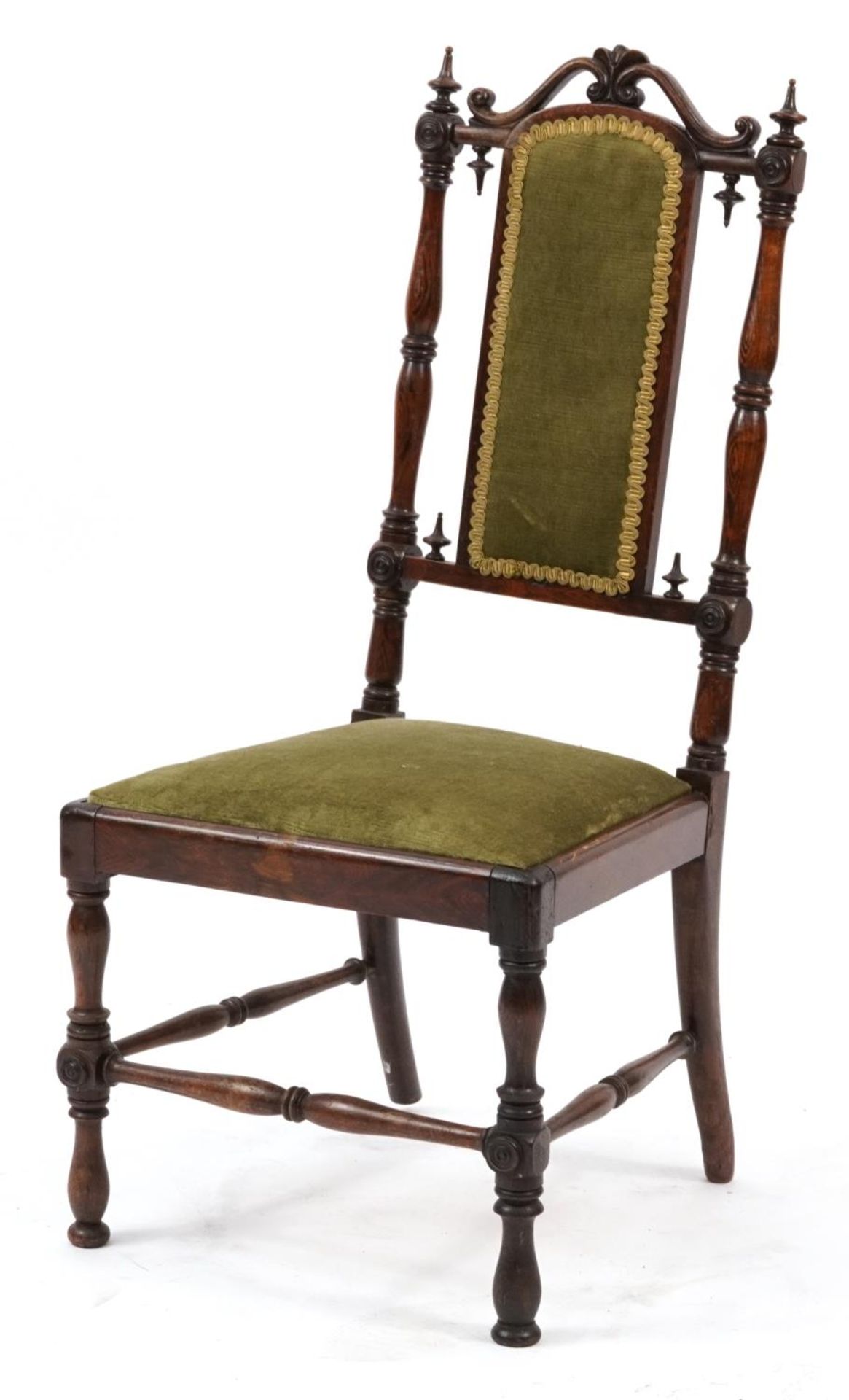 Victorian rosewood side chair, 92cm high