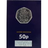 Elizabeth II Kew Gardens fifty pence piece housed in a Change Checker capsule