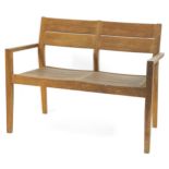 Alexander Rose teak garden bench, 110cm wide