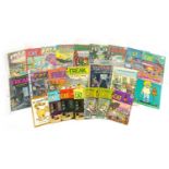 Collection of vintage magazines including The Adventures of Fat Freddy's Cat and The Fabulous