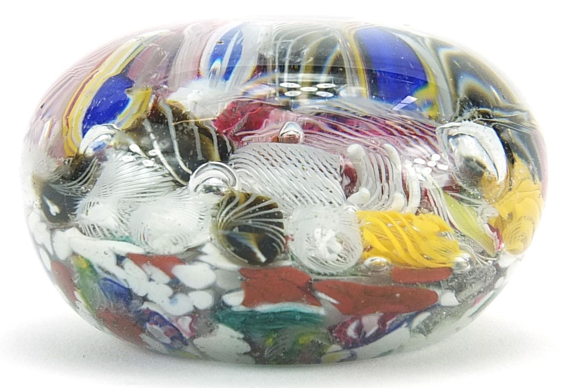 19th century Venetian millefiori glass paperweight, approximately 5.2cm in diameter - Image 2 of 4