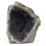 Section of an amethyst geode, 30.5cm wide