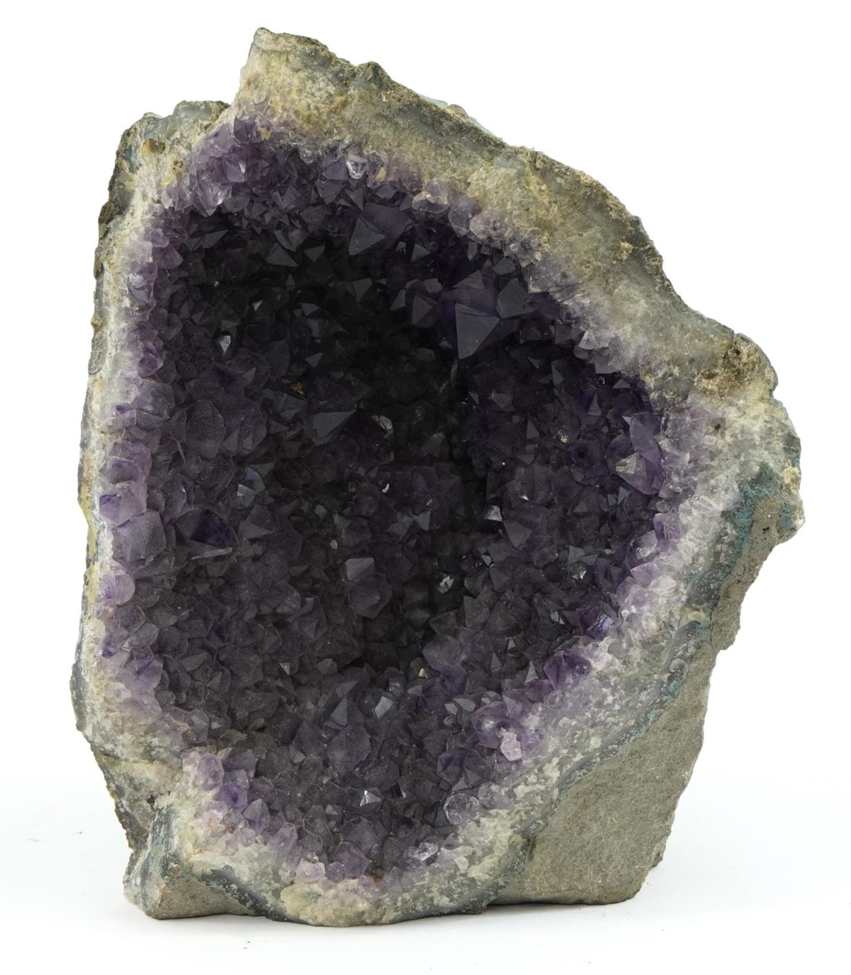 Section of an amethyst geode, 30.5cm wide