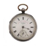 J G Graves, The Express English Lever gentlemen's silver open face pocket watch, the movement